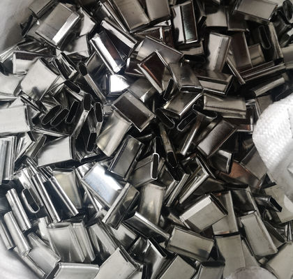 Gripper gegalvaniseerde metalen afdichtingen elektroplaat oppervlak voor PP polypropyleen band
