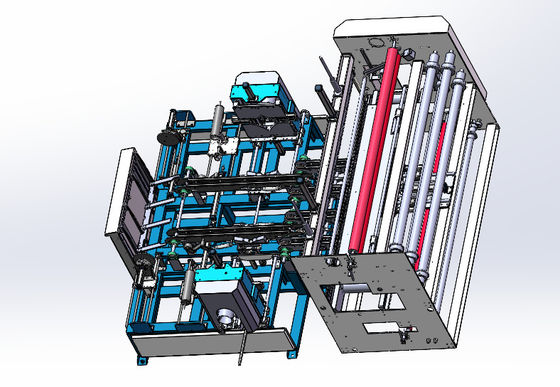 Automatische stofrolverpakkingsmachine voor PE-filmkussen