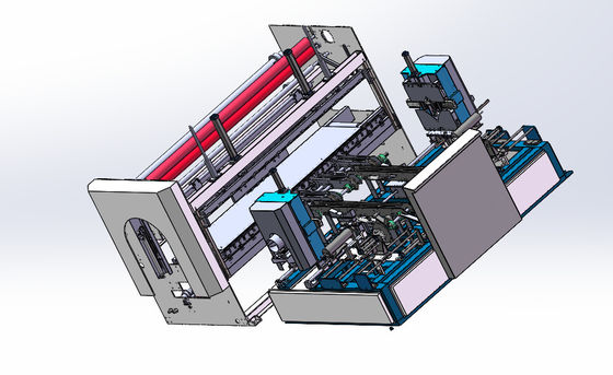 5 - 6 rollen/min Automatische stofrolverpakkingsmachine voor kussenkernbedekking