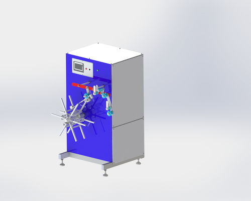 Compacte slangspeldmachine Rubber tube winder met automatische banden