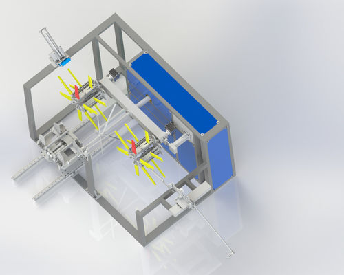 Dubbele spoel plastic pijp winder machine volledig automatisch voor micro spray tape