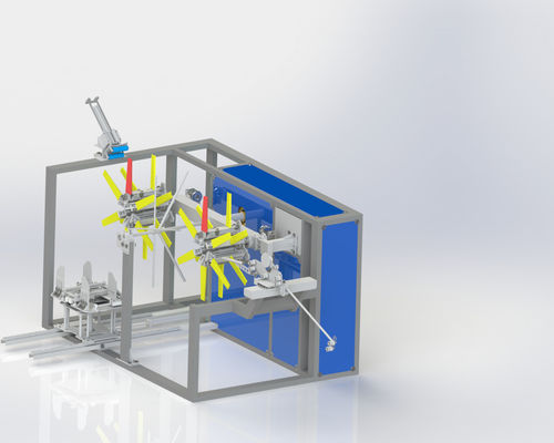 Automatische plasticspijpen wikkelmachine Drip tape winder met dubbele schijf