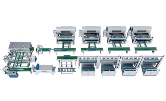 Elektrische automatische stofrolverpakkingsmachine voor textielkussensnoer