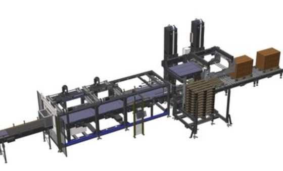 Volledig automatisch cnc-robot-palletiseringssysteem verpakkingslijn robuust ontwerp