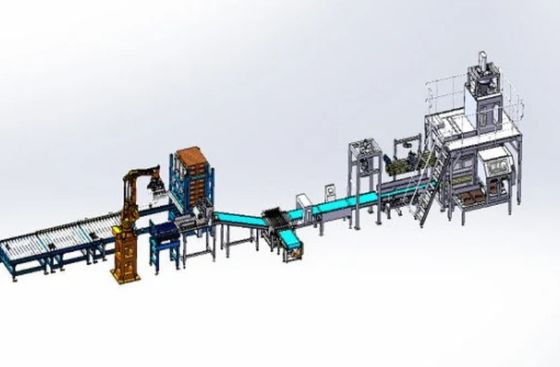Automatische robotsystemen voor palletisering van verpakkingen Touchscreen-operatiemodus
