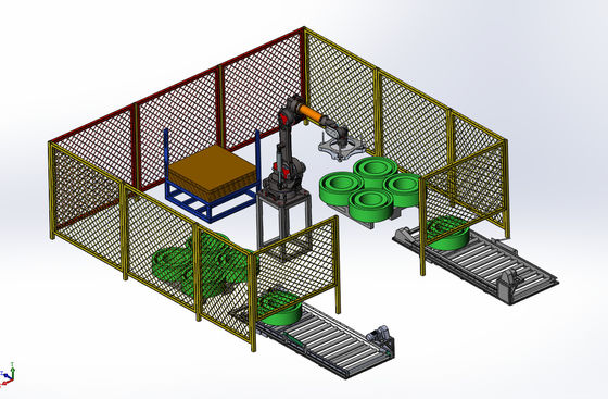 PET-strop-winder-windingmachine met automatisch palletisatiesysteem