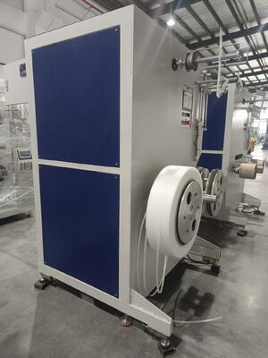 Pet Band Semi-automatische Wikkelmachine Pneumatische Spindels voor Snelle Spoelwissel