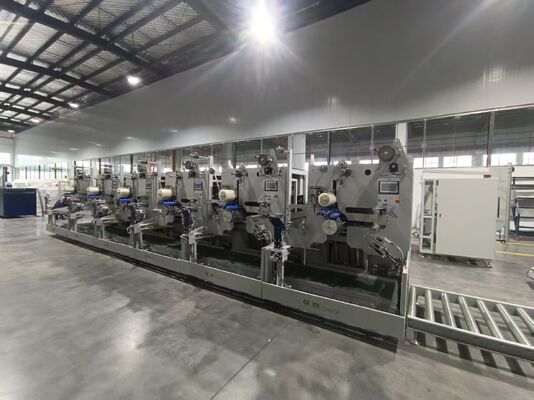 6 Onafhankelijke wikkelingseenheden, drop-down, servo doorlopen 300m/min    PP extruderingslijn