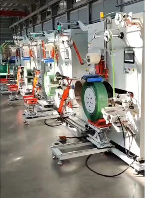 PLC-besturing voor het wikkelen van polyester PET-banden met constante spanning